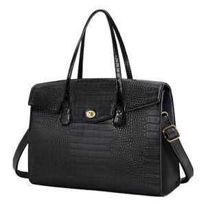 Women’s Laptop Waterproof Tote Bag - Black